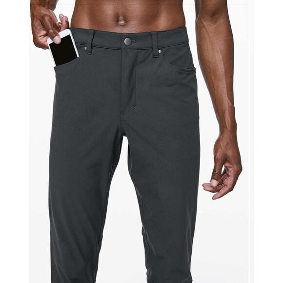 Lululemon ABC Pant Slim Warpstreme Obsidian Gray Stretch 5 Pocket Pants mens 28 - Picture 5 of 17